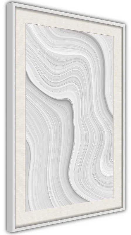 Poster  Snow Contour Lines  Cornice Quadri Cornice d'oro, Larghezza x Altezza Home decor 40x60