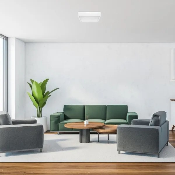 Rabalux 71245 - Plafoniera LED LAURI LED/22W/230V 21x21 cm bianco