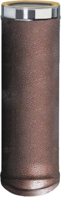 Condotto a doppia parete Tubo DP coib. Arabesc d.80/130 in inox 100 cm