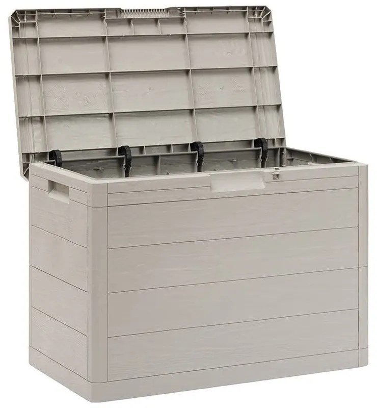 Contenitore da giardino grigio chiaro in plastica Woodys – Toomax