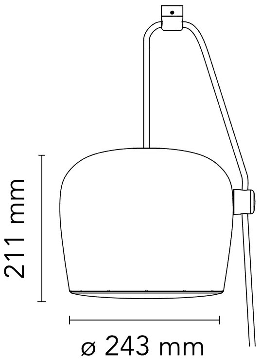 Flos Aim Lampada led 24 cm a sospensione orientabile in alluminio Ivy Anodized