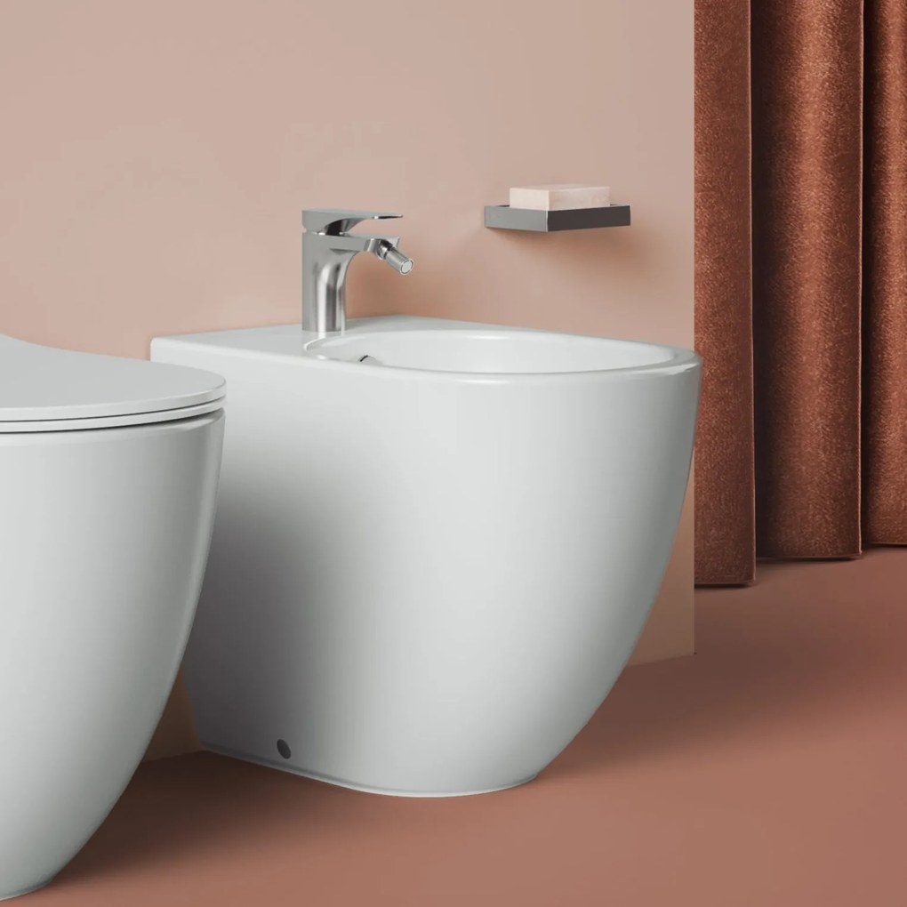 Bidet a Terra The ArtCeram Bianco Lucido "File 2.0"