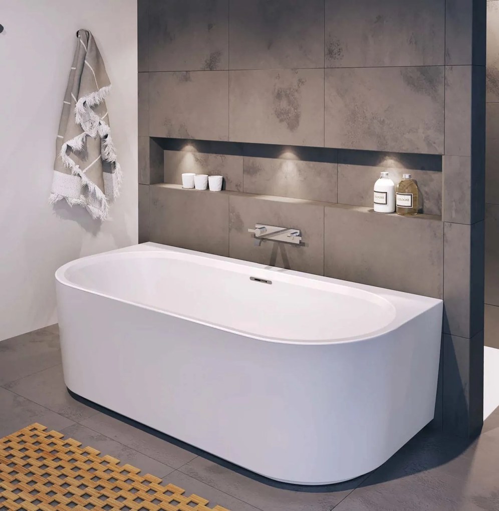 Riho Desire vasca da bagno a parete 184x84 cm rettangolare bianco B089001105