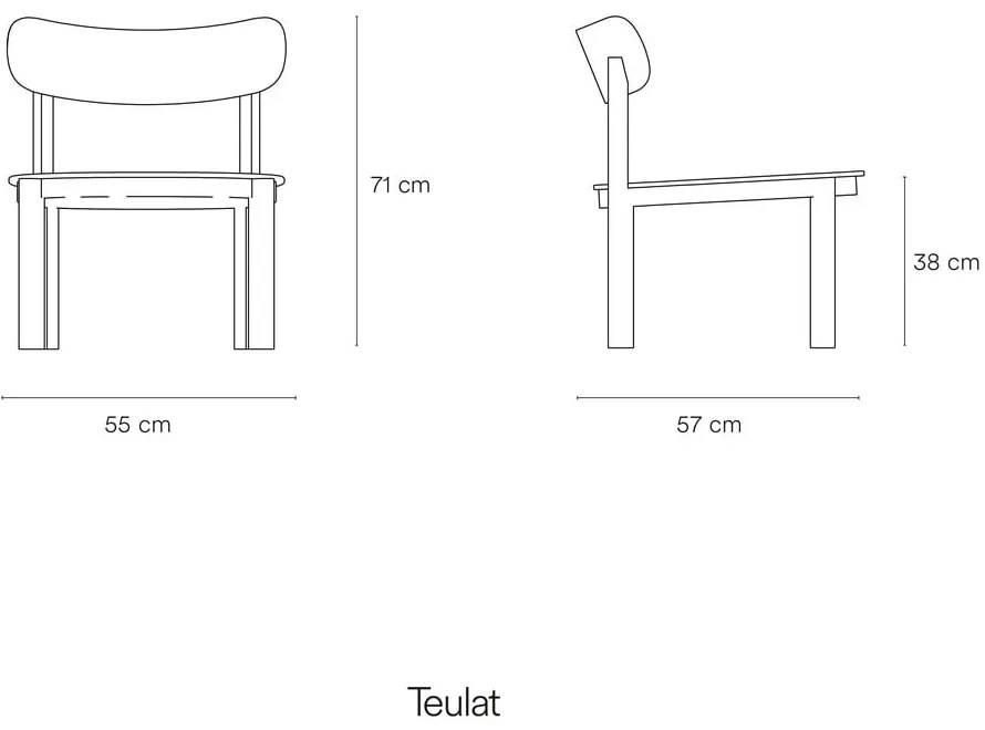 Sedie da pranzo in frassino Nara - Teulat