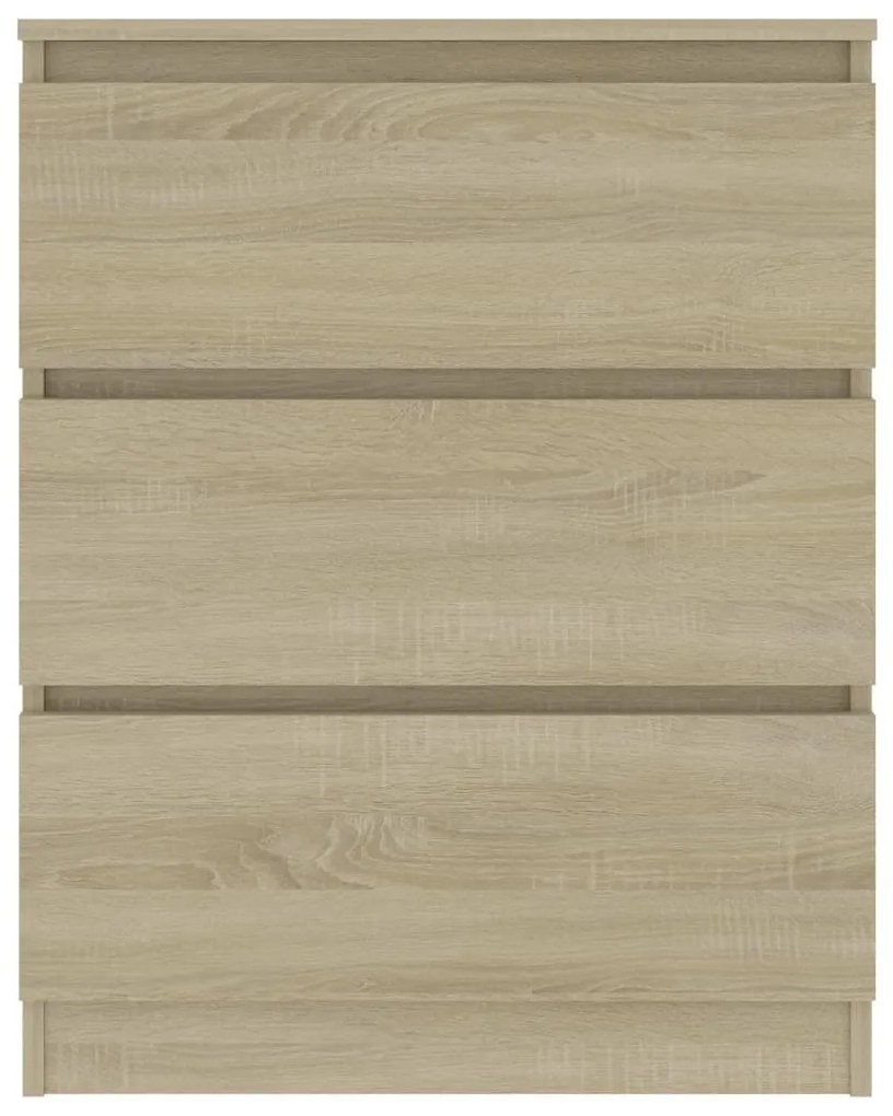 Credenza rovere sonoma 60x35x76 cm in legno multistrato