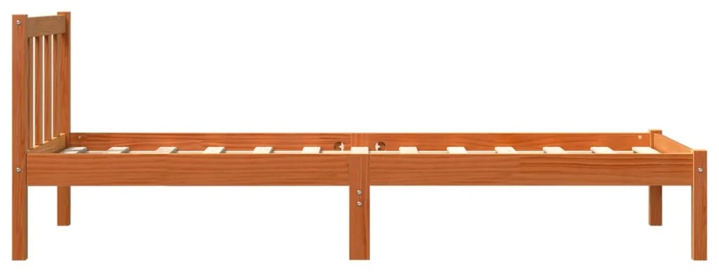Giroletto marrone cera 90x190 cm in legno massello di pino