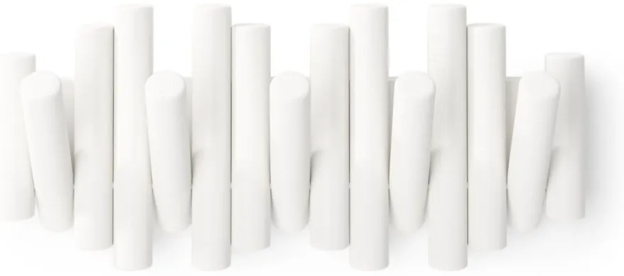 Appendiabiti da parete bianco in legno di pino Picket - Umbra