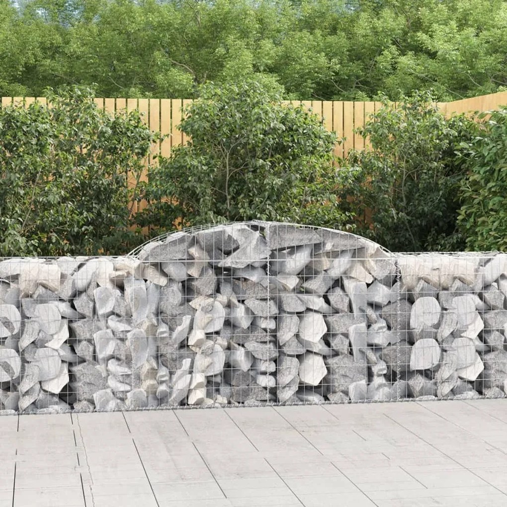 Cesti Gabbioni Ad Arco 9 Pz 300x50x80/100 Cm Ferro Zincato /
