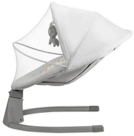 KINDERKRAFT - Altalena per bambini con melodia 2in1 LUMI grigio chiaro