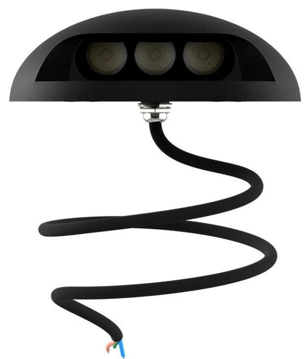 Faretto a pavimento da esterno 3W IP67 Monodirezionale - Antracite Colore Bianco Naturale 4.000K