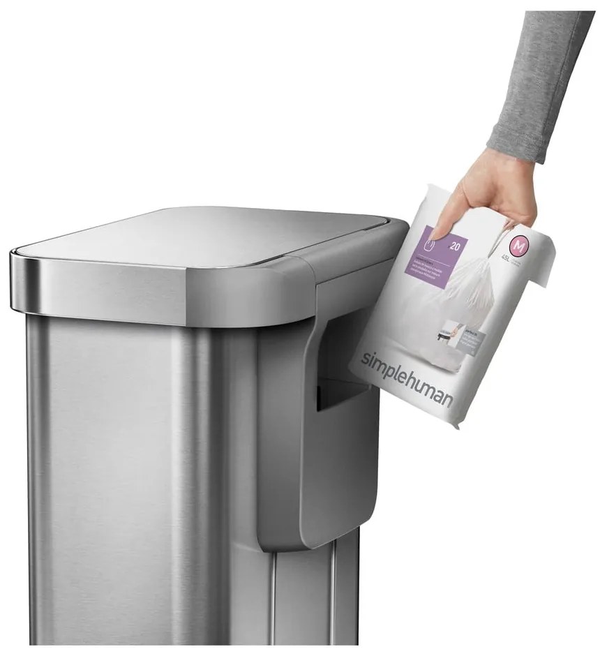 Bidone a pedale in acciaio inox 45 l - simplehuman