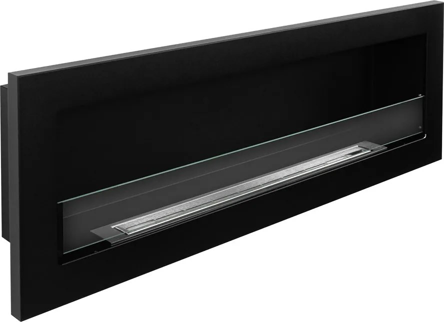 Camino a Bioetanolo da Incasso 120x15x40 cm Livorno 120 Nero...