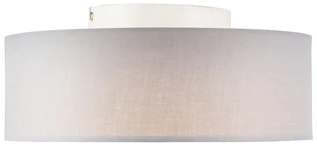 Plafoniera grigia 30 cm con LED - Drum LED