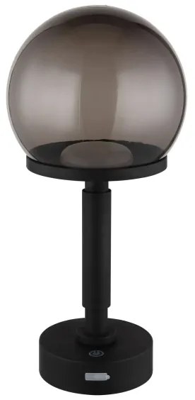 Globo 21034S - LED Lampada da tavolo ricaricabile HAKU LED/2,5W/5V 2700/4000/6500K nero