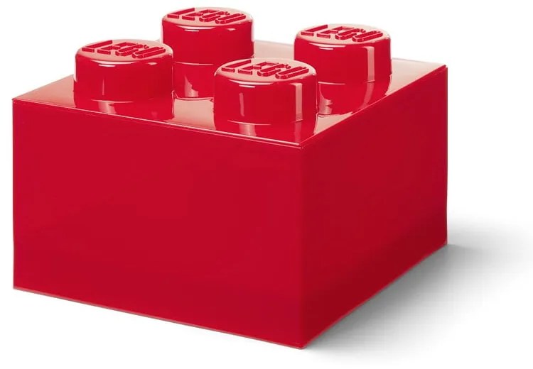 Scatola per bambini rossa in plastica 25x25x18 cm – LEGO®