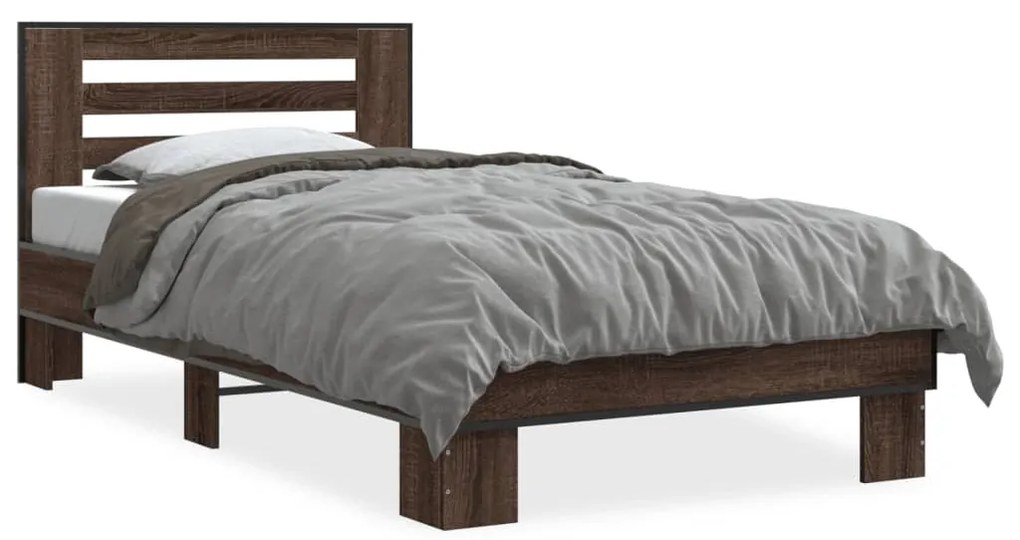 Giroletto Rovere Marrone 100x200 Cm Legno Multistrato E Metallo /