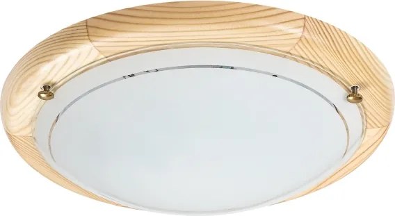 Brilagi - Plafoniera ORBIS 1xE27/60W/230V Ø 30 cm in pino
