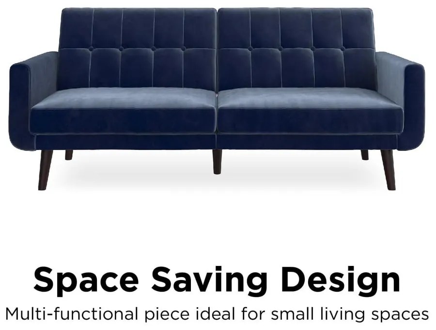 Divano letto blu 199 cm Nola - Støraa