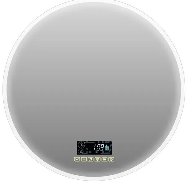 Specchio con illuminazione integrata completo di faretto bagno rettangolare L 70 x H 70 x P 2.5 cm