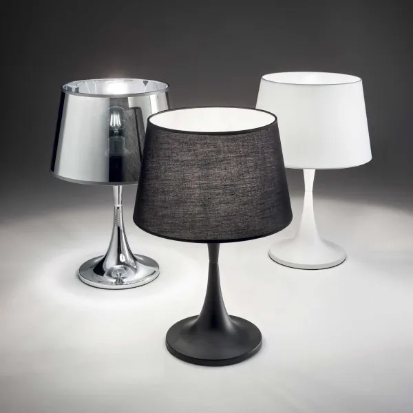 deal Lux - Lampada da tavolo LONDON 1xE27/60W/230V cromo lucido