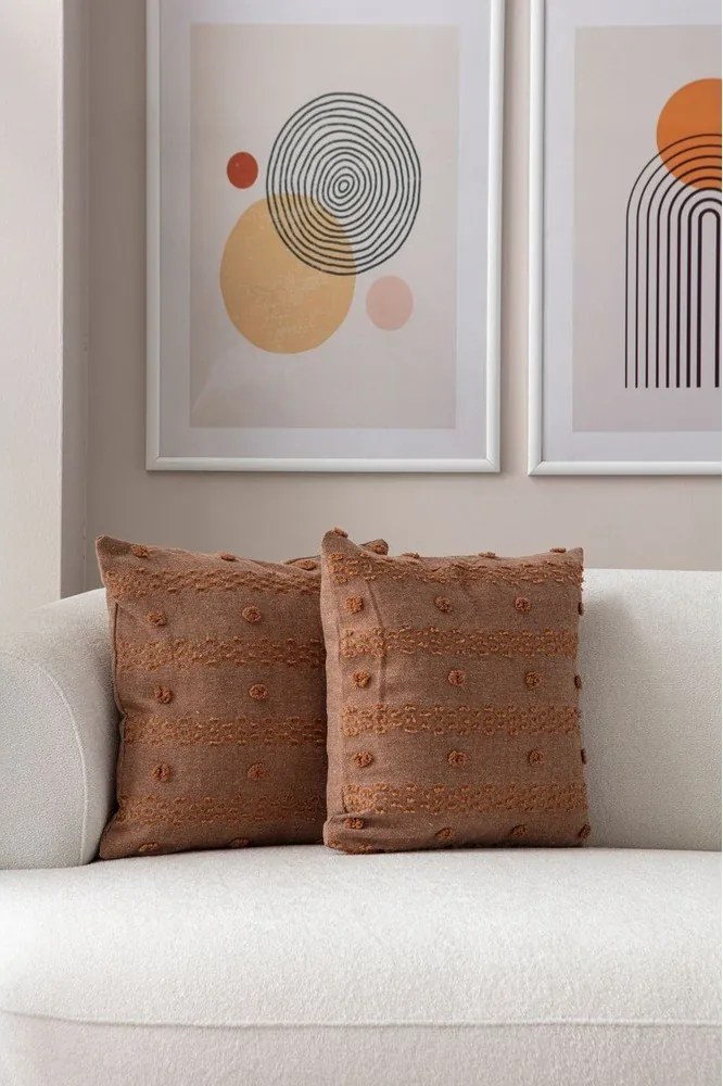 Federe decorative in set 2 pz 43x43 cm Tuffet – Mioli Decor