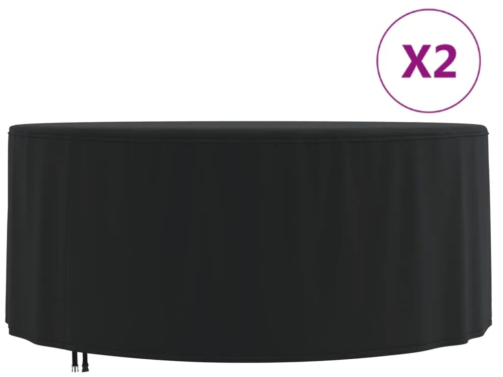 Coperture Per Mobili Da Giardino 2pz Ø 182x71 Cm 420d Oxford /