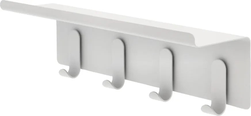 Attaccapanni da parete grigio chiaro in acciaio con scaffale 11,5 cm A-Hallway – Zone