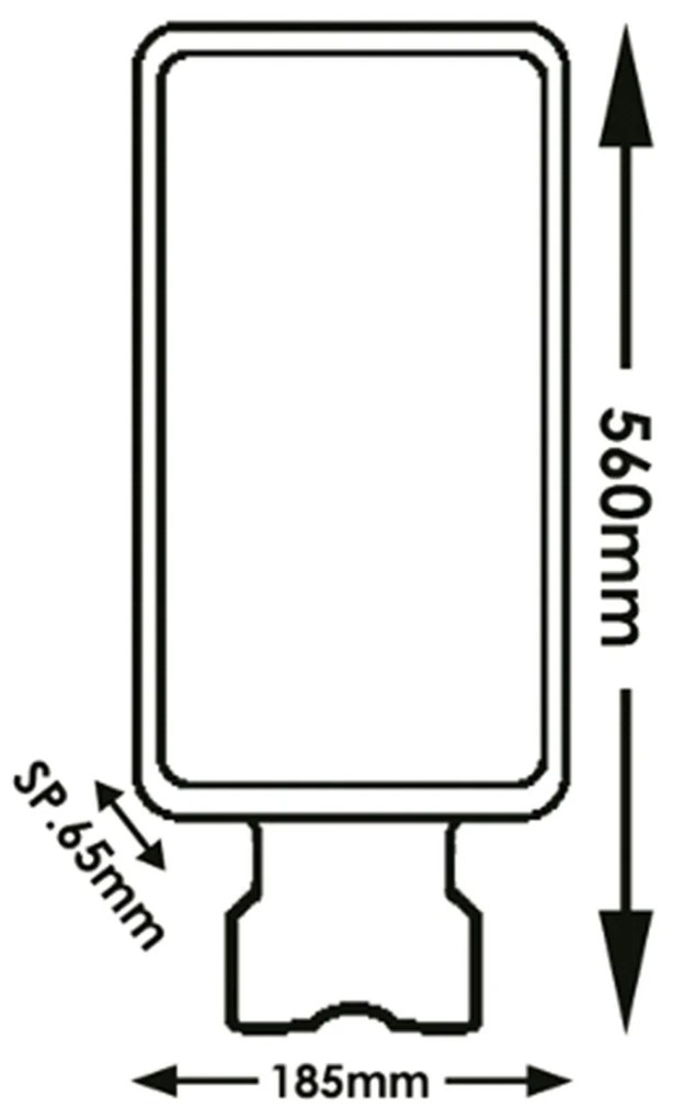 Faro Esterno Moderno Weston Pc Grigio Led Integrato 20W 6000K Ip65