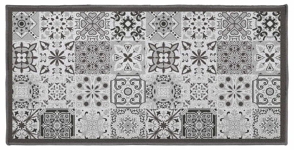 Passatoia grigia lavabile 50x120 cm Persane – douceur d'intérieur