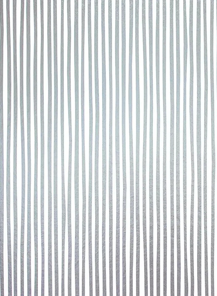 studio ditte Carta da parati Stripes / Strepen - Silver / Zilver