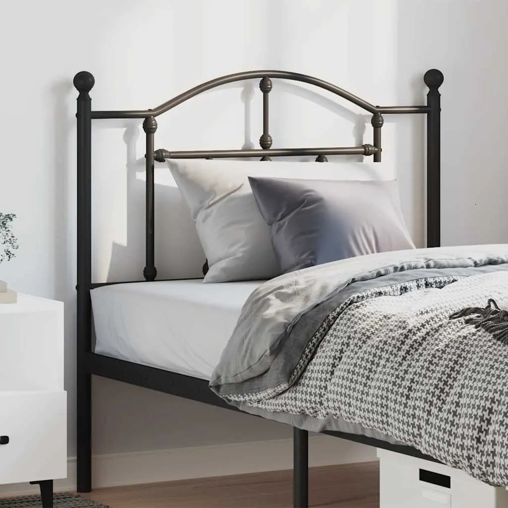 Testiera İn Metallo Nero 100 Cm /