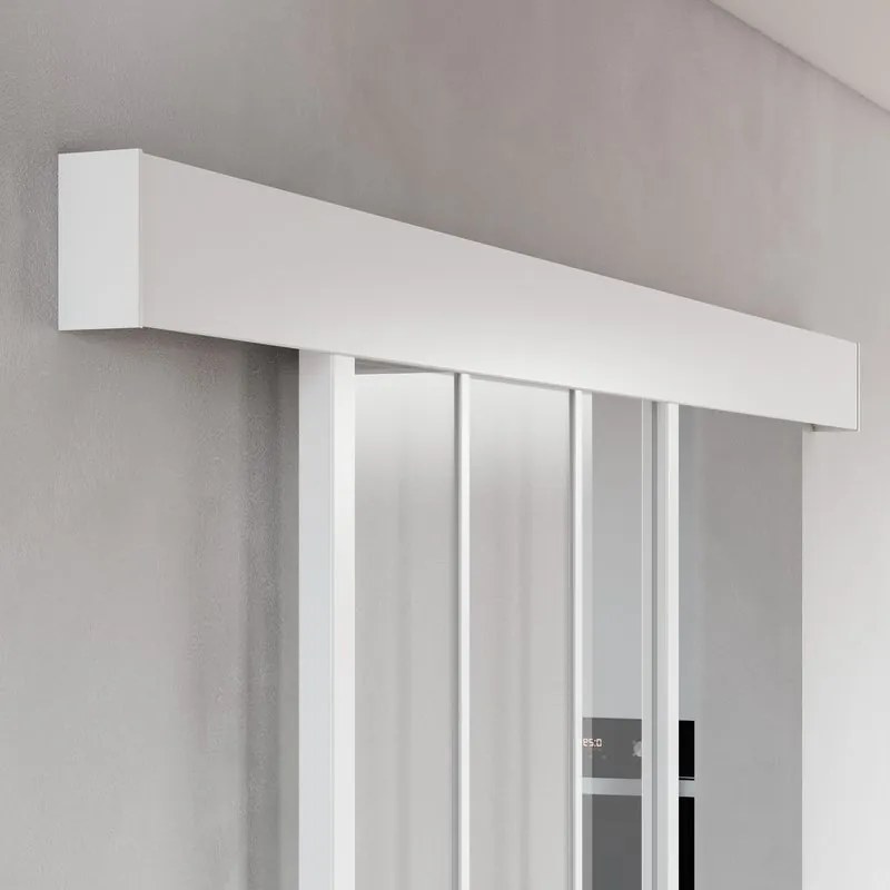 Sistema scorrevole Atelier bianco per anta in legno e metallo, L 1,86 m