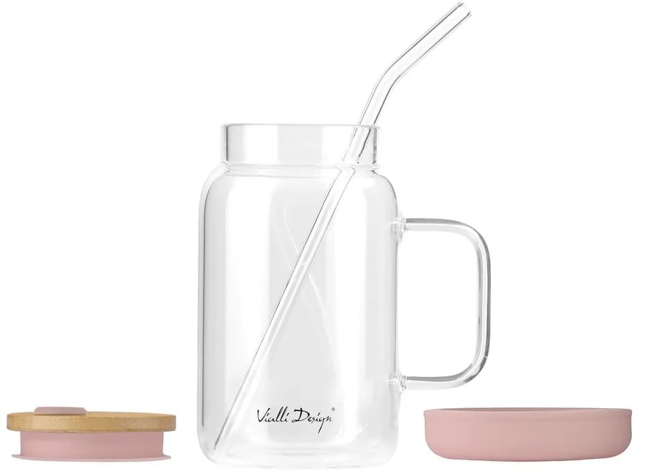 Barattolo con cannuccia 600 ml Fuori – Vialli Design