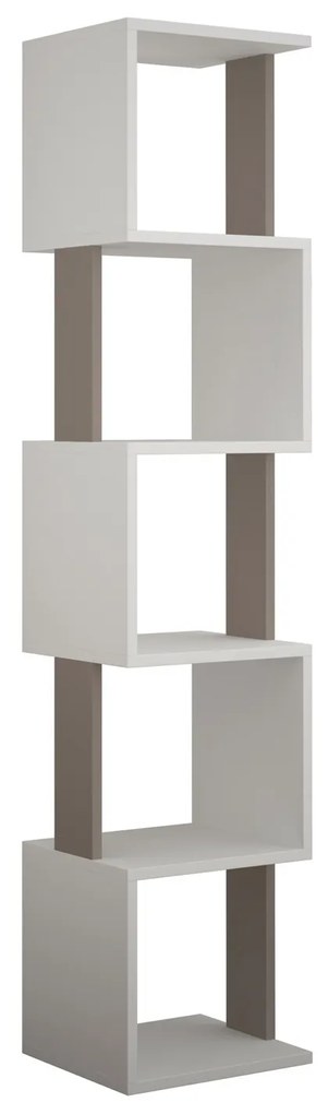 Libreria 35x30x160 cm bianco tortora Piri
