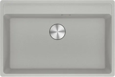Lavello integrato 1 vasca in alluminio argento FRANKE Maris L 51 x L 76 cm