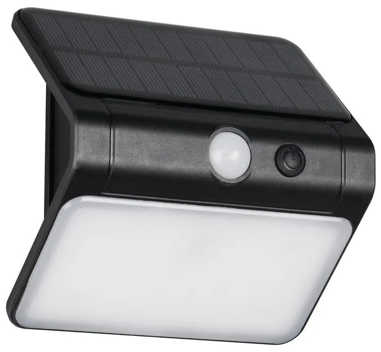 Illuminazione esterna LED con alimentazione a pannelli solari da parete (altezza totale 12 cm) Olinda – Reality