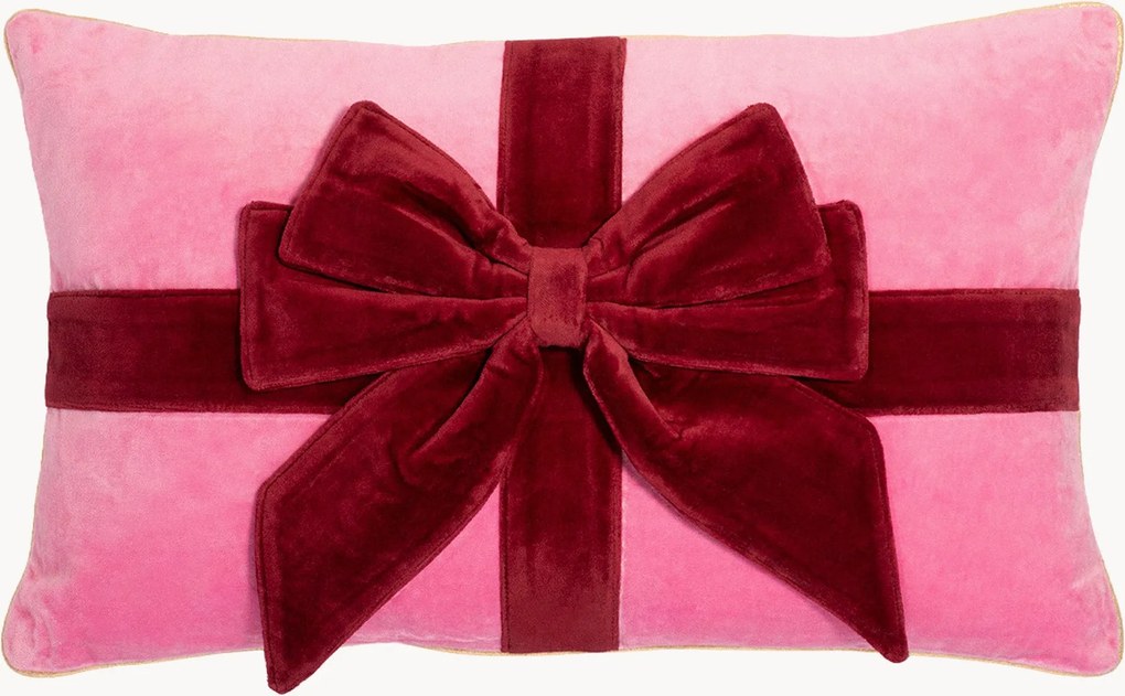 Cuscino in velluto Bow