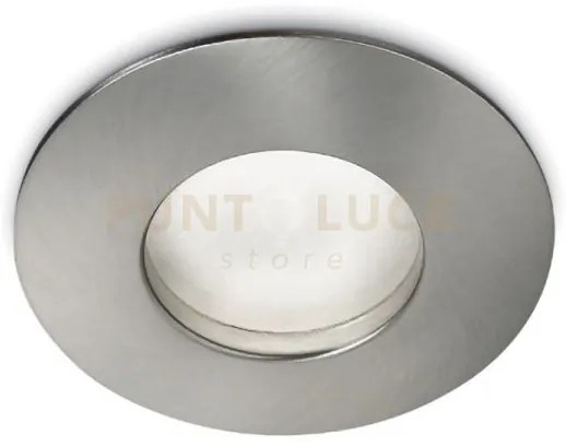 Gfa372-  faretto da incasso ip65 nickel spazzolato tondo d.8,4 atta...