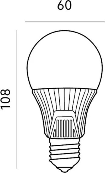 Lampadina LED con sensore E27/9W/230V 6500K