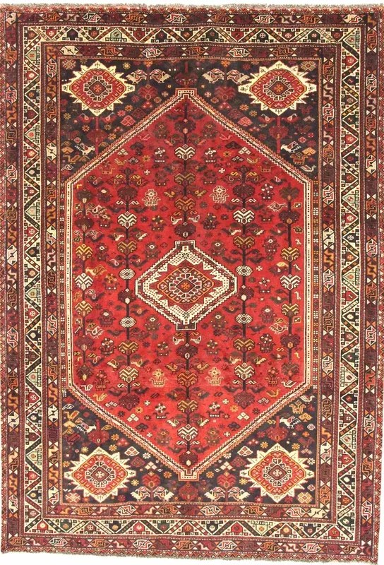Gashghai Tappeto persiano 210x300 Rosso (Iran) Annodato A Mano