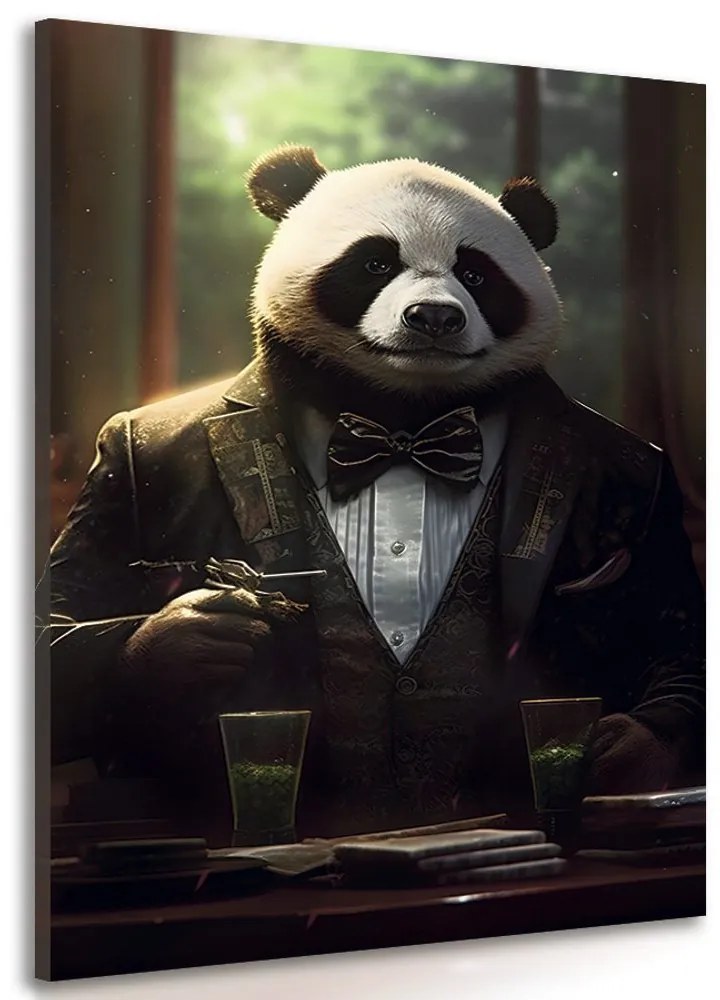 Stampa su tela – Gangster animale panda