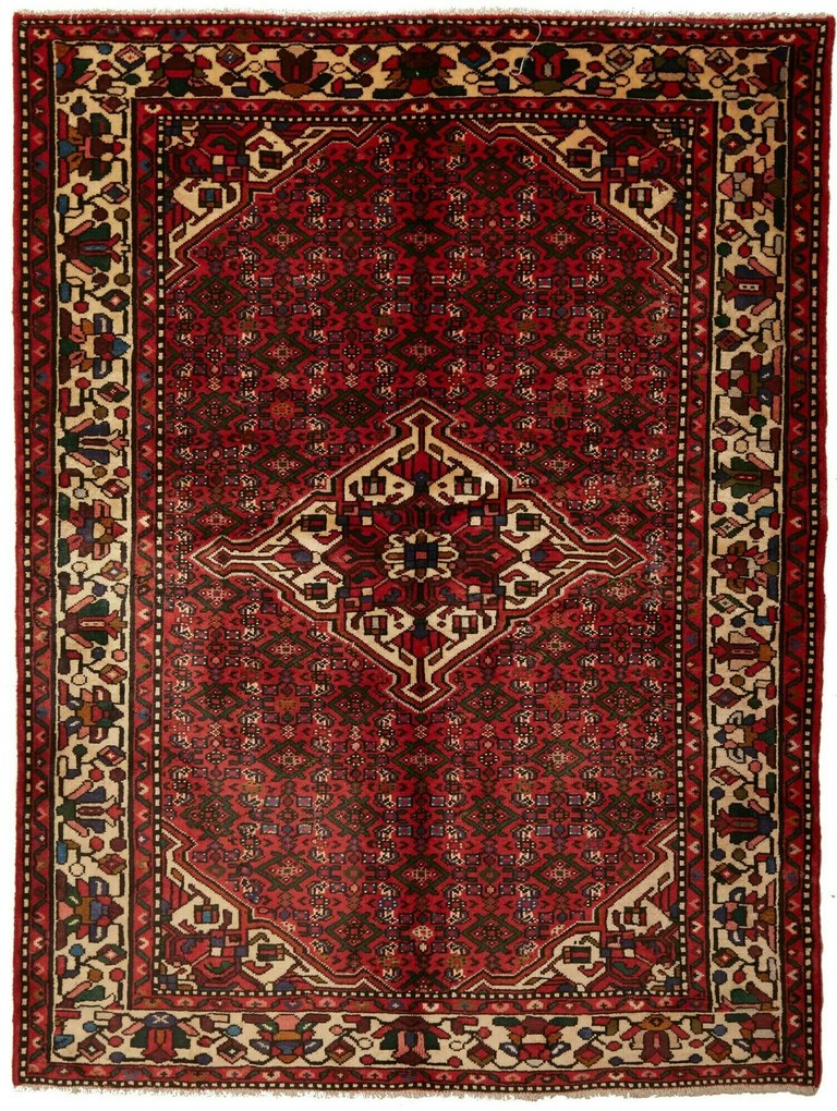 Hamedan Tappeto 150 x 200 (Iran) Annodato A Mano
