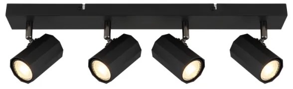 Globo 57918-4B - Faretto JAMES 4xGU10/25W/230V nero