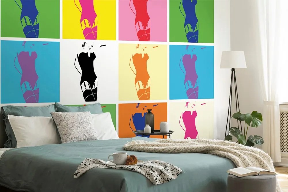 Carta da parati – Fascino pop art della donna