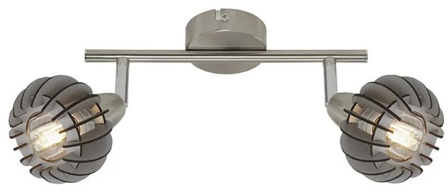 Briloner 2852- 026 - Faretto RETRO 2xE14/5,5W/230V albero di caucciù