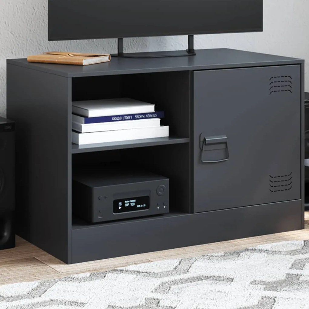 Mobile Tv Nero 67x39x44 Cm İn Acciaio /