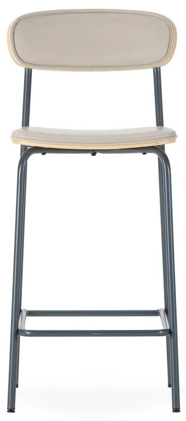 Set di sbagelli da bar beige in imbottito 2 pz (altezza della seduta 65,5 cm) Saula – Marckeric