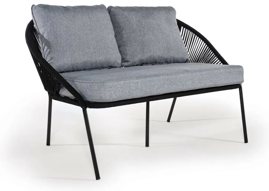 Divano da giardino nero a due posti North - Bonami Selection