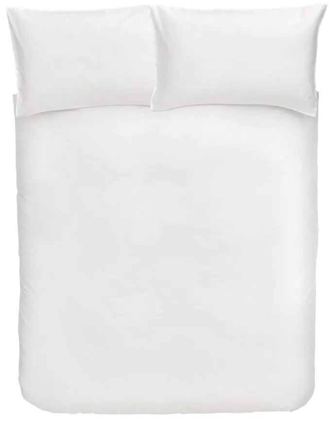 Biancheria da letto Classic in cotone sateen bianco, 135 x 200 cm - Bianca