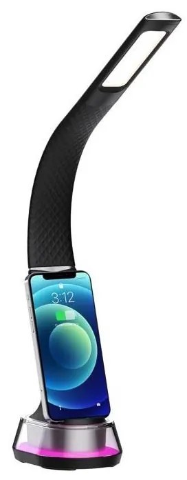 Immax 08973L - LED RGB Lampada da tavolo dimmerabile CORELLA LED/7W/12/230V nero